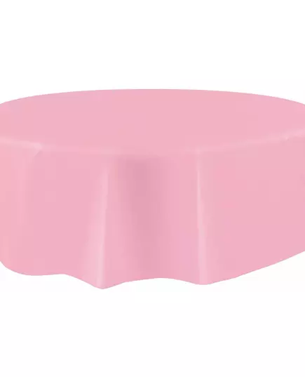 Rund ljusrosa plastduk 213 cm, image 2