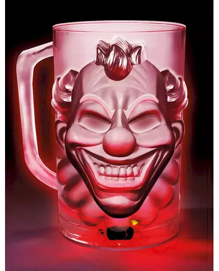 Skrämmande clownsejdel med LED 700 ml, image 2