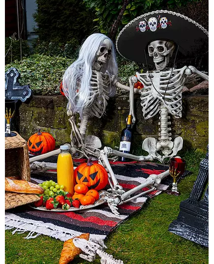 Plastvinglas svart och guld Halloween, image 2