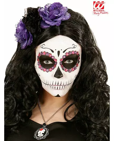 40 lila och rosa strass vuxen Dia de los muertos, image 2