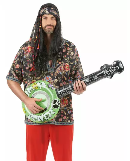 Uppblåsbart orange hippiebanjo, Färg: Grön, image 2