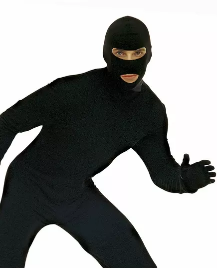 Svart balaklava för vuxen, image 2