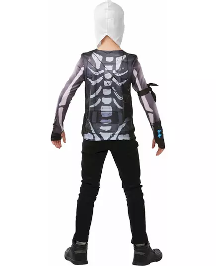 Klassiskt Skull Trooper Fortnite™-set tonåring, Storlek: 9-10 år (134 till 140 cm), image 2