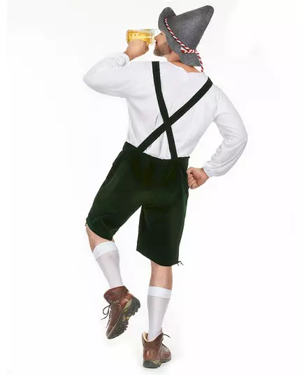Mörkgrön bayersk maskeraddräkt herr, Storlek: Large, image 2