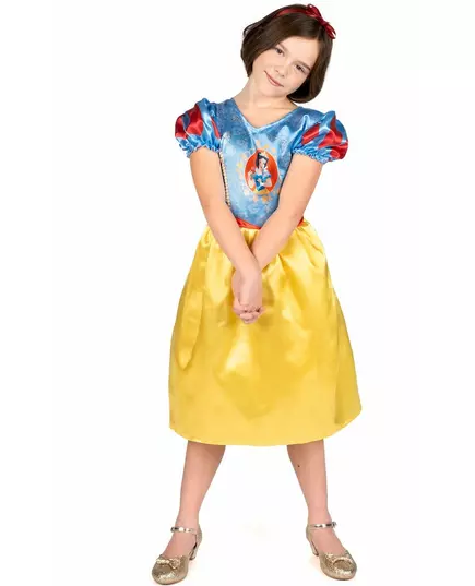 Grundläggande Blanche Neige™-maskeraddräkt barn, Storlek: 7-8 år (124 - 136 cm), image 2