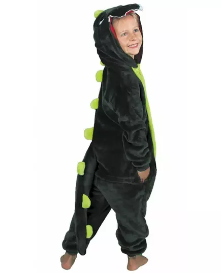 Grön dinosauriemaskeraddräkt barn, Storlek: 4-6 år (110 cm), image 2