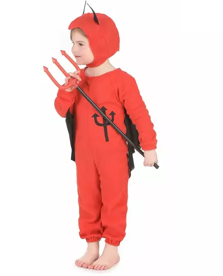 Röd djävulsmaskeraddräkt barn Halloween, image 2