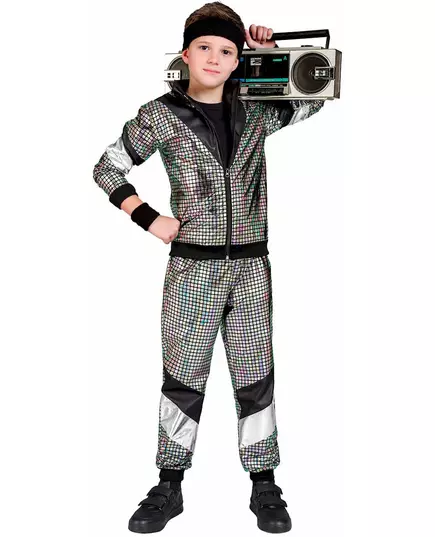 Discojoggingmaskeraddräkt från 80-talet barn, image 2