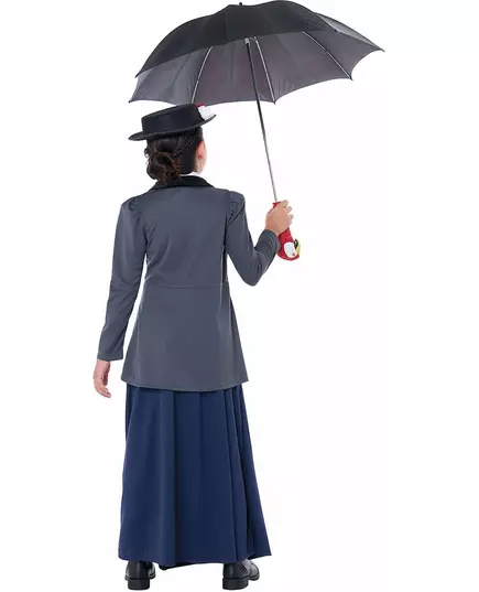 Lyxig engelsk barnsköterskemaskeraddräkt flicka, Storlek: 10-12 år (148 cm), image 2