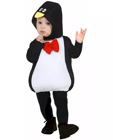 Uppblåst pingvinmaskeraddräkt baby, image 2