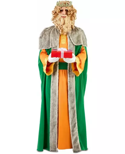 Lyxig gul kung Gaspard, maskeraddräkt för vuxen, image 2