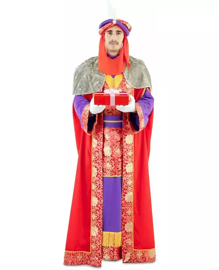 Lyxig röd Balthazar, en av de tre vise männen-maskeraddräkt för vuxen, image 2