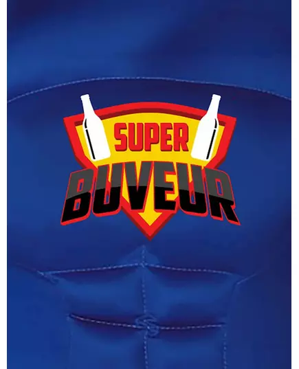 Superdrickare-maskeraddräkt vuxen, Storlek: Medium (48-50), image 2