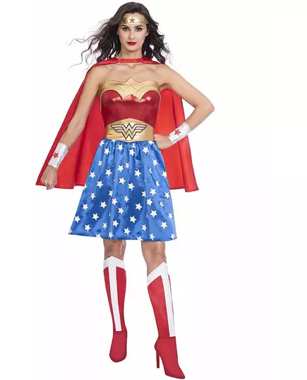 Klassisk Wonder Woman™-maskeraddräkt dam, Storlek: Small, image 2