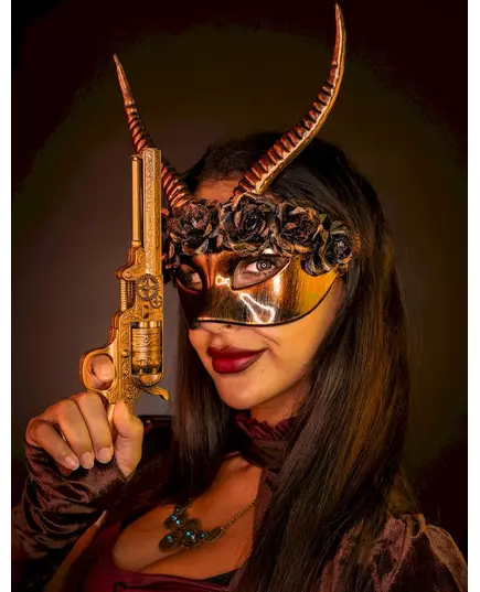 Sexig Steampunk-halvmask vuxen, image 2