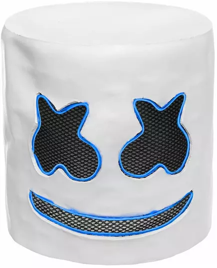 Blå LED-mask DJ marshmallow vuxen, image 2