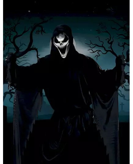 Latexmask dark skull, image 2