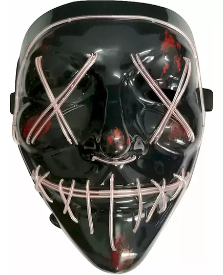 Vit lysande LED-mask för vuxen, image 2