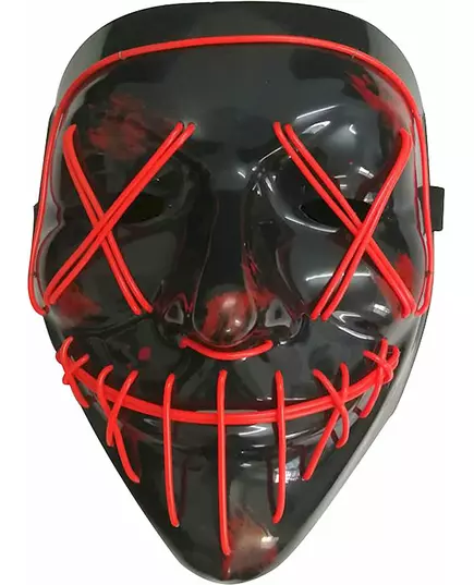 Lysande röd LED-mask vuxen, image 2