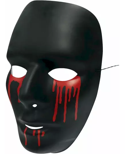 Svart mask med blodtårar för herr Halloween, image 2