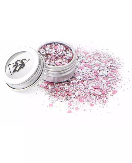 Rosa biologiskt nedbrytbart glitter 5h du mat' - Si si la paillette, image 2