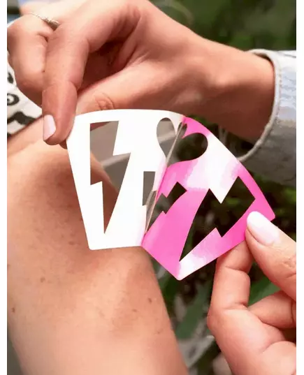 Återanvändbar sminkschablon blixtar och hjärtan, image 2