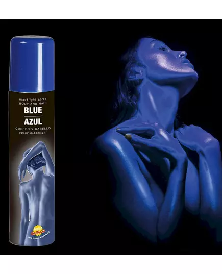 Blått glittersprej för kroppen 75 ml, image 2