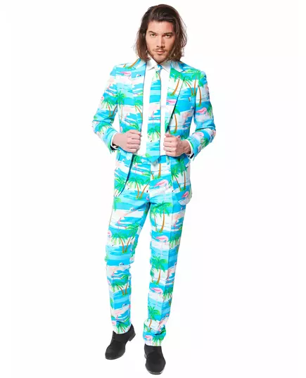 Mr. Flamingo-maskeraddräkt herr Opposuits™, Storlek: Large (EU 54), image 2