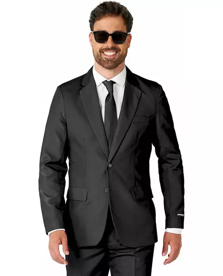 Svart Mr. Solid-maskeraddräkt för herr Suitmeister™, Storlek: X-Large (EU 56-58), image 2