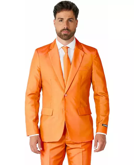 Mr. Solid orange herrkostym Suitmeister™, Storlek: Large (EU 52-54), image 2