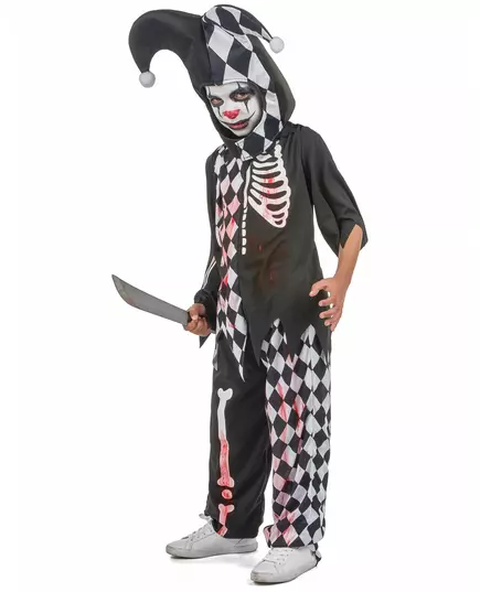 Blodig harlekinmaskeraddräkt pojke, Storlek: 7-9 år(120-130 cm), image 2