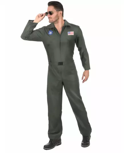 Maskeraddräkt flygpilot med glasögon herr, Storlek: X-Large, image 2