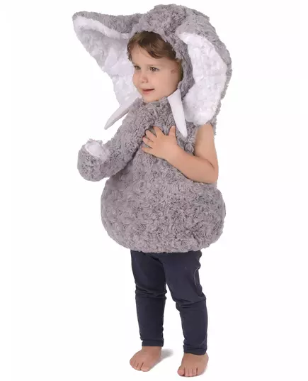 Grå elefantmaskeraddräkt barn, Storlek: 3-4 år(98-104 cm), image 2