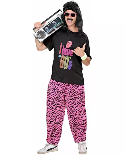 I love 80's joggingmaskeraddräkt herr, Storlek: X-Large, image 2