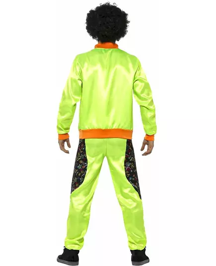 Retro joggingmaskeraddräkt grön herr, Storlek: Large, image 2