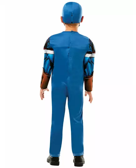 Lyxig Captain America-maskeraddräkt från den animerade serien för pojkar, Storlek: 7-8 år (122 till 128 cm), image 2