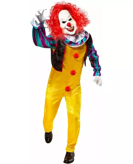 Lyxig clownmaskeraddräkt Ça™ vuxen, Storlek: X-Large, image 2