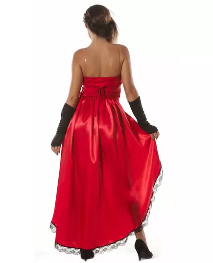 Röd burlesk miss-maskeraddräkt dam, Storlek: Large (42-44), image 2