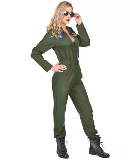 Flygpilotmaskeraddräkt dam, Storlek: X-Small, image 2