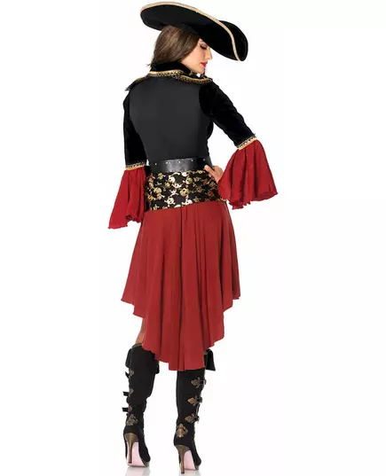 Maskeraddräkt pirat med gyllene motiv dam, Storlek: Large (44-46), image 2
