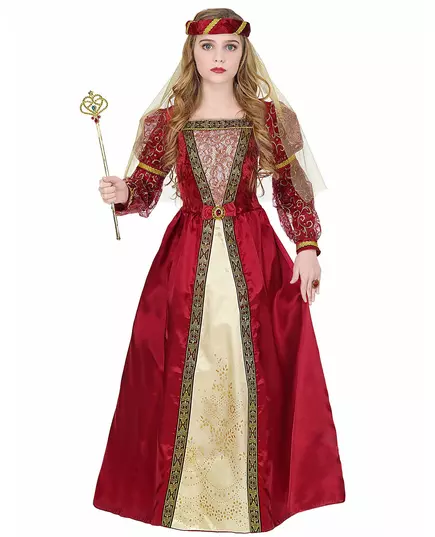 Kunglig medeltida prinsessmaskeraddräkt, flicka, Storlek: 11-13 år (158 cm), image 2
