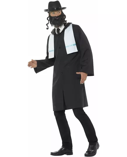 Rabbin-maskeraddräkt vuxen, Storlek: Large, image 2