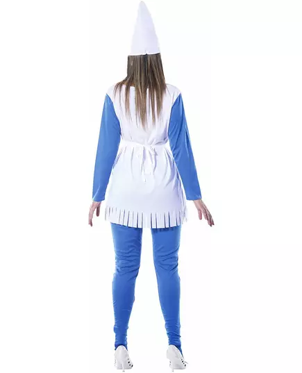 Blå dvärgklänningsmaskeraddräkt dam, Storlek: Medium (38-40), image 2