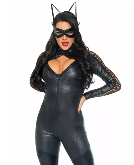Sexig superkatt-maskeraddräkt dam, Storlek: Medium (40-42), image 2