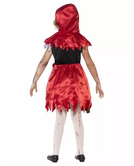 Maskeraddräkt som zombierödluvan för flicka, Storlek: 7-9 år (130/143 cm), image 2