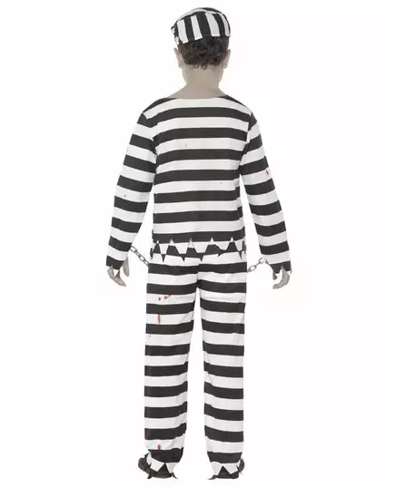 Zombie-fångemaskeraddräkt för pojke Halloween, Storlek: 13-15 år, image 2