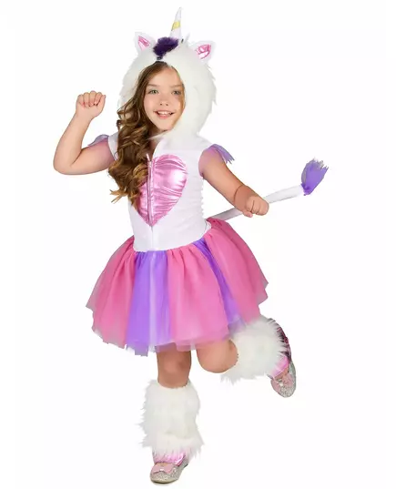 Prinsessan Enhörning maskeraddräkt flicka, Storlek: 7-9 år (M), image 2