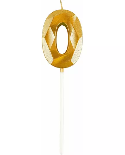 Guldfärgat sifferljus med diamanteffekt 5 cm, Storlek: 8, image 2