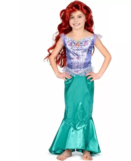 Klassisk Ariel den lilla sjöjungfrun™-maskeraddräkt flicka, Storlek: 5-6 år (109 - 126 cm), image 2