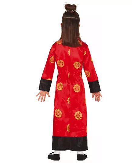 Röd kinesisk maskeraddräkt flicka, Storlek: 10-12 år (142-148 cm), image 2